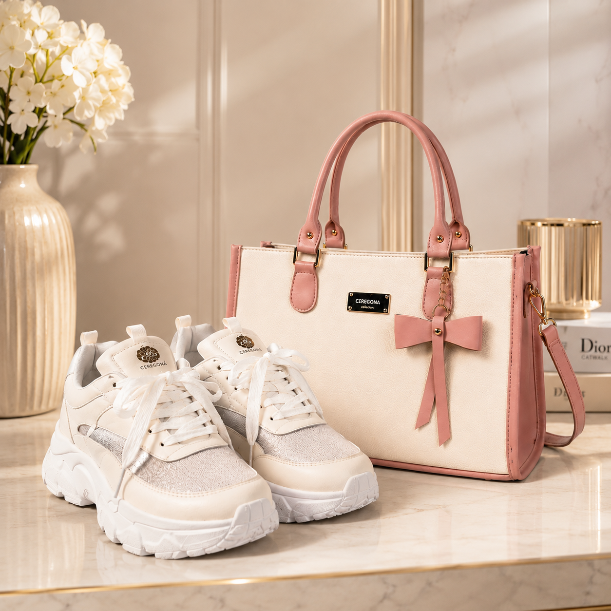 SET TENIS+BOLSO COQUETTE